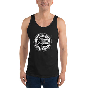 Lethwei America Round Gray Fighter Tank Top