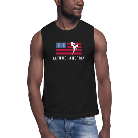 Lethwei America Color Sleeveless Shirt