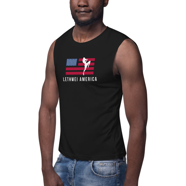 Lethwei America Color Sleeveless Shirt