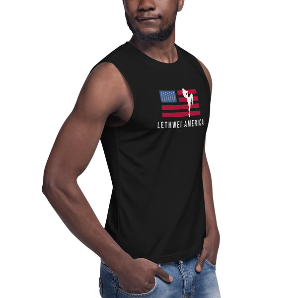 Lethwei America Color Sleeveless Shirt