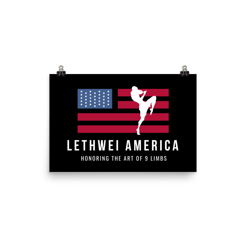 Lethwei America Wall Print/Poster 01